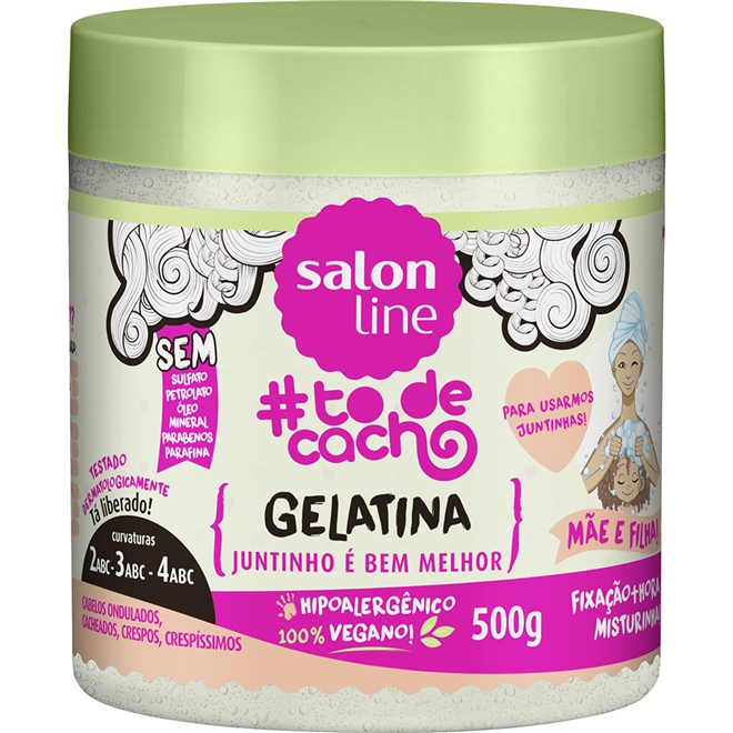 Gelatina#todecacho Mãe e Filha! {JUNTINHO É BEM MELHOR!} –500g Valor R$ 15,90